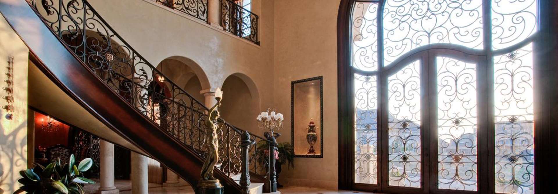 Wrought Iron Railing Door