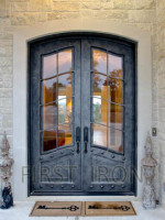 French Wrought Iron Front Door