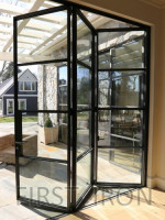 Custom Modern Glass Bifold Door