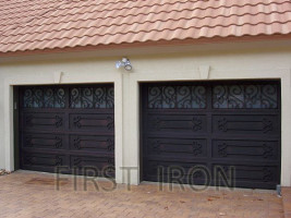 Custom Wrought Iron Garage Door