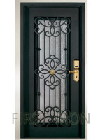 Antique Wrought Iron Door