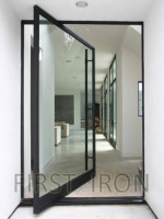 Minimalist Pivot Steel Front Door