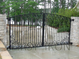 Elegant Forged Iron Farm Gate