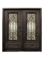 Pre-hung Antique Wrought Iron Front Door