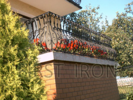 Galvanized Outdoor Wrought Iron Deck Railing