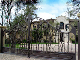 Classic Oversize Wrought Iron Gate