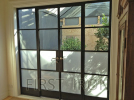 Custom Glass Doors with Steel Frame