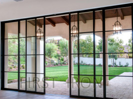 Steel Windows with Sliding Steel Door