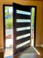 Privacy Steel Glass Pivot Door