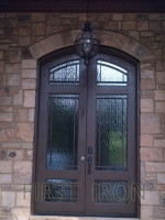 Eyebrow Top Wrought Iron Front Door