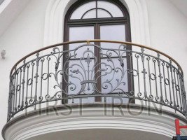 Custom Round Curved Wrought Iron Railing